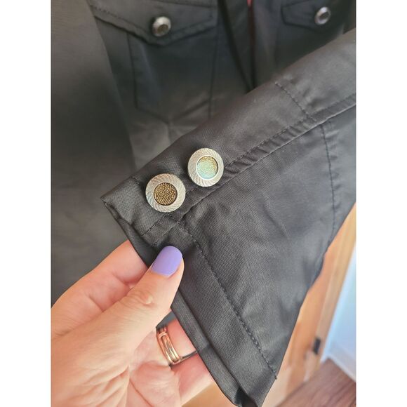 NEW Vassari Italy Black Tailored Jacket SMALL Sharp Preppy Downtown Fitted S - Picture 8 of 11